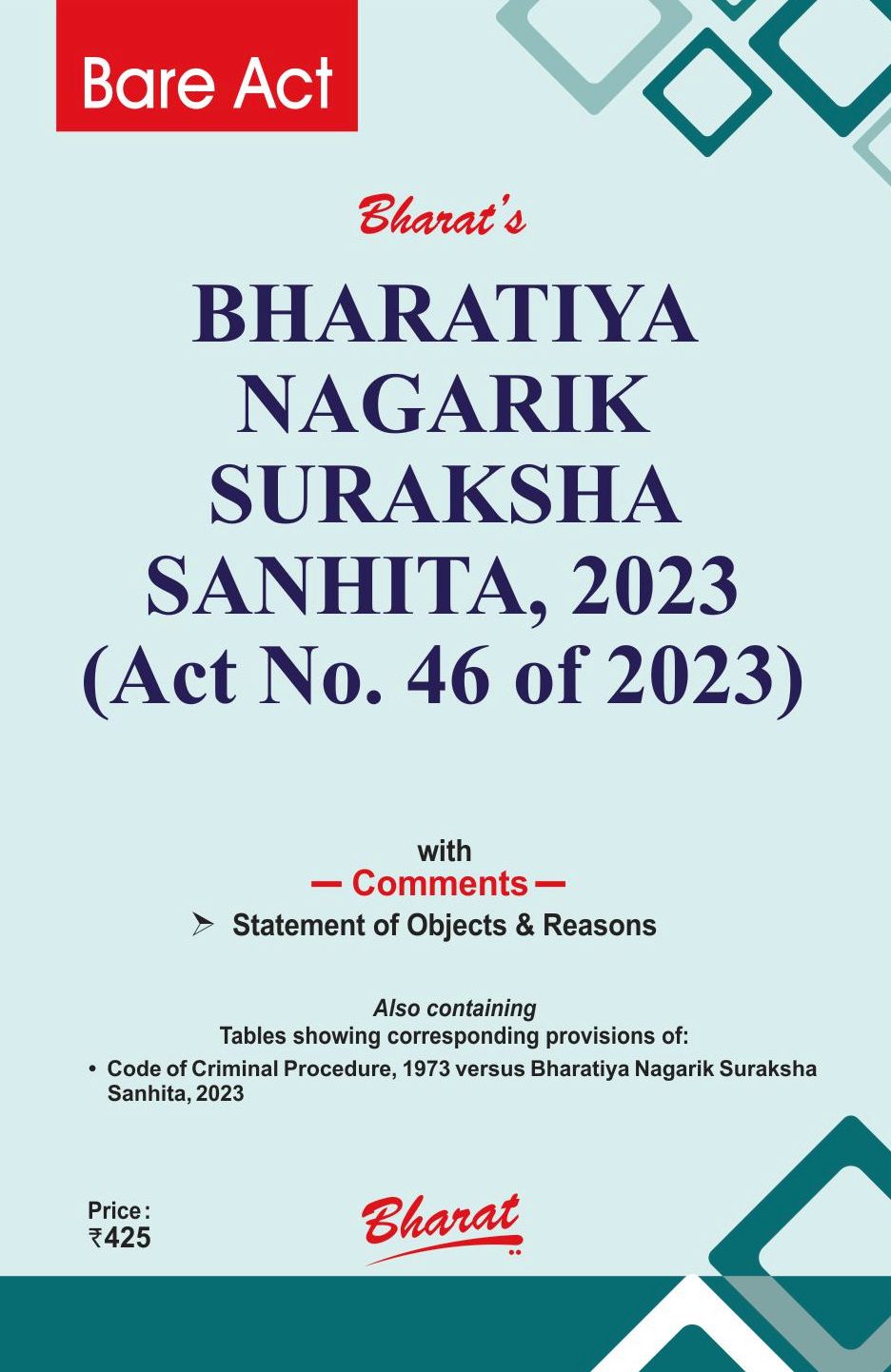 BHARATIYA NAGARIK SURAKSHA  SANHITA, 2023 (Act No. 46 of 2023)
